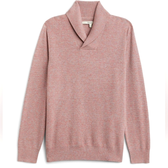 Nwot Harker Rye‎ Stitch Fix Mens shawl-collared Cotton Blend Sweater Size Medium - Picture 1 of 4